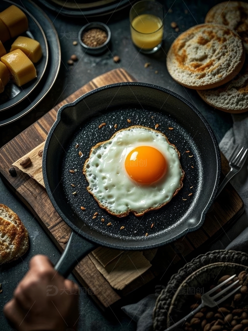 高清大图下载【趣麦麦图】高清美食摄影煎蛋特写16