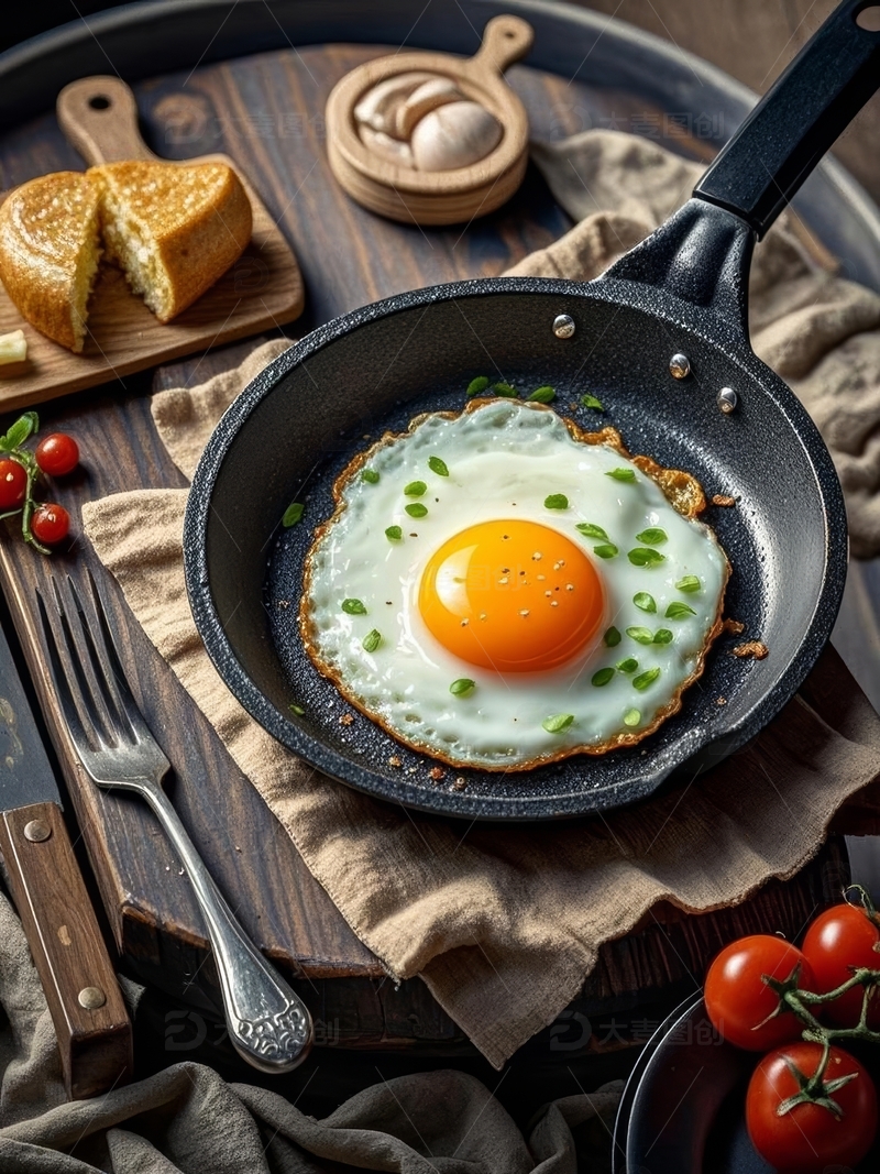 高清大图下载【趣麦麦图】高清美食摄影煎蛋特写6