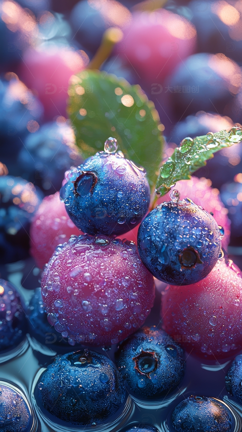 高清大图下载【趣麦麦图】新鲜水果蓝莓高清摄影特写18
