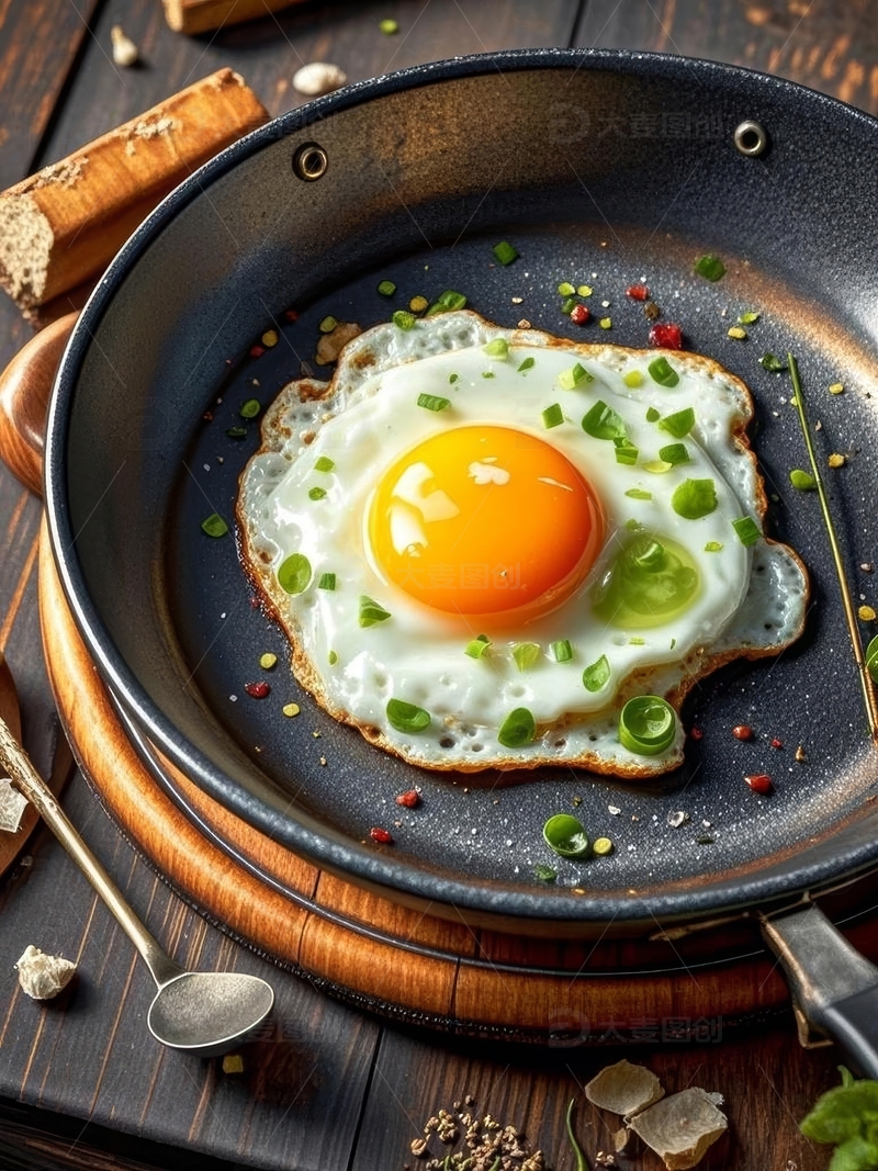 高清大图下载【趣麦麦图】高清美食摄影煎蛋特写7