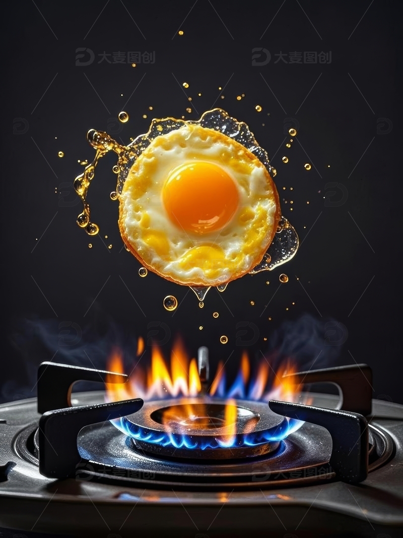 高清大图下载【趣麦麦图】高清美食摄影煎蛋特写