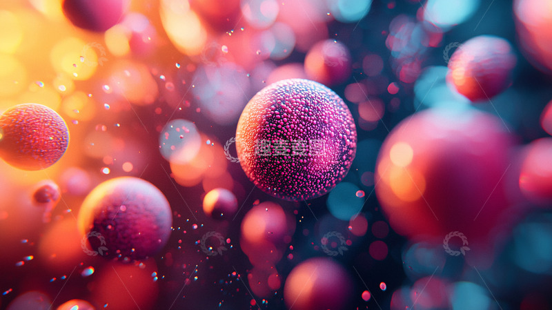 高清大图下载【趣麦麦图】彩色球体