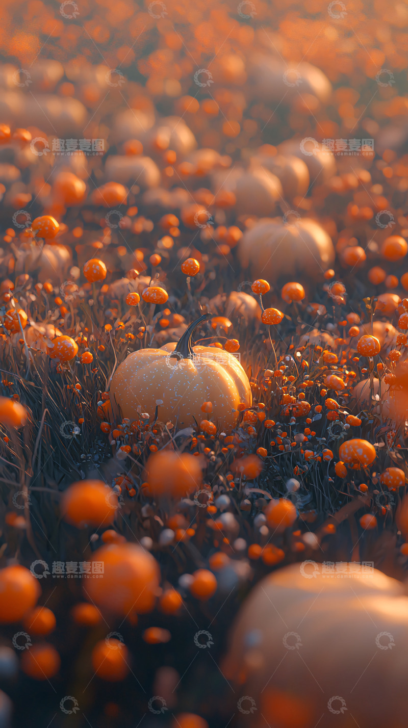 高清大图下载【趣麦麦图】南瓜田