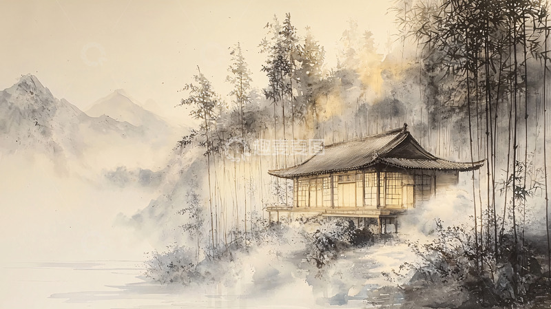 高清大图下载【趣麦麦图】水墨画