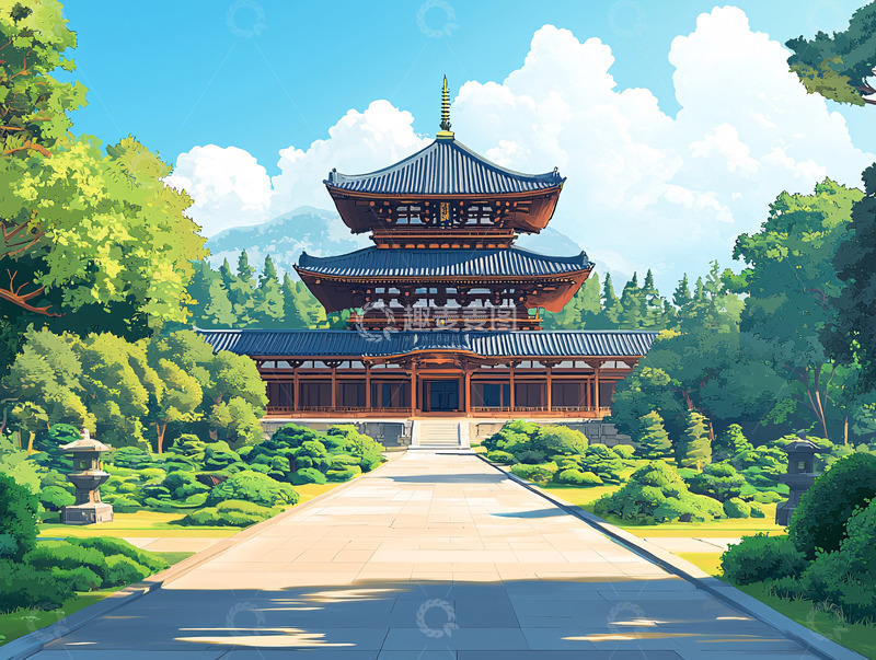 高清大图下载【趣麦麦图】日式建筑