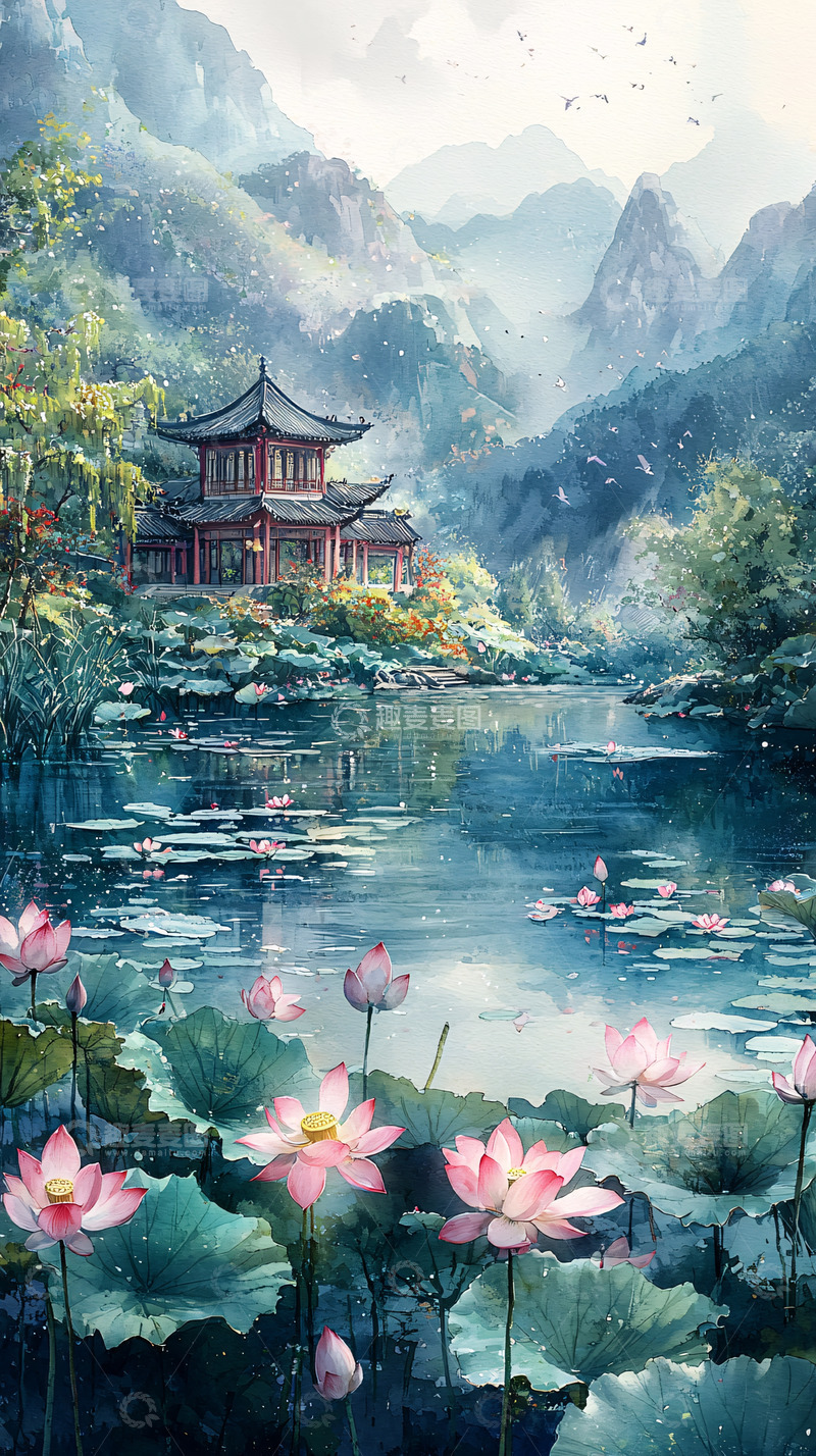 高清大图下载【趣麦麦图】水墨江南