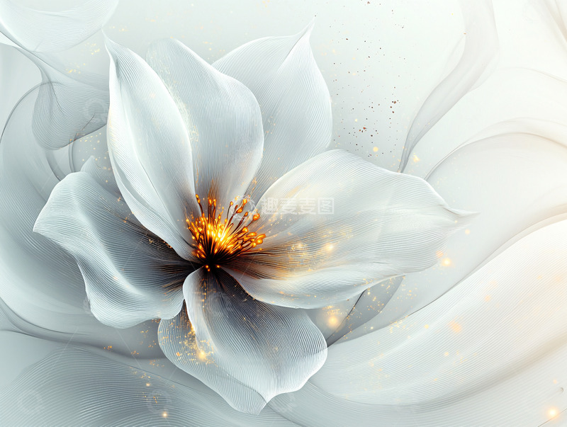 高清大图下载【趣麦麦图】唯美梦幻白花