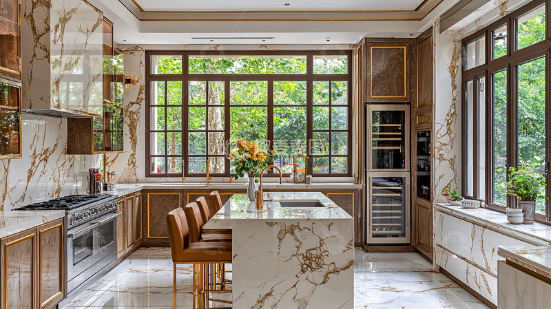 高清大图下载【趣麦麦图】高端大气轻奢厨房