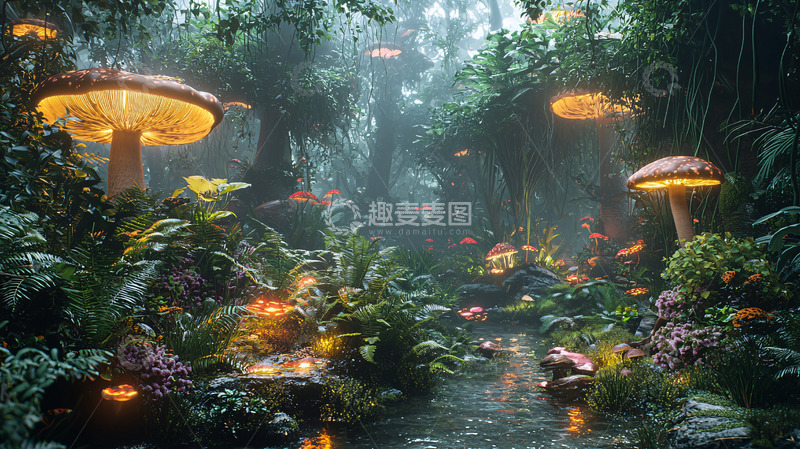 高清大图下载【趣麦麦图】雨林