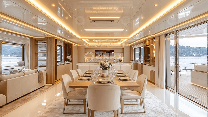 高清大图下载【趣麦麦图】豪华游艇内部