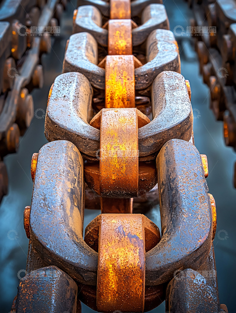高清大图下载【趣麦麦图】金属链条特写