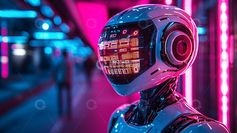 高清大图下载【趣麦麦图】未来感机器人头盔