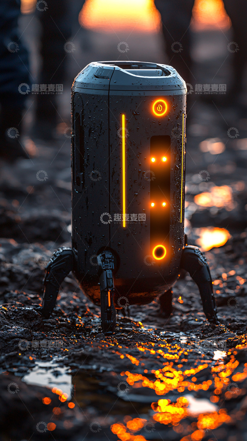 高清大图下载【趣麦麦图】未来科技感机器人