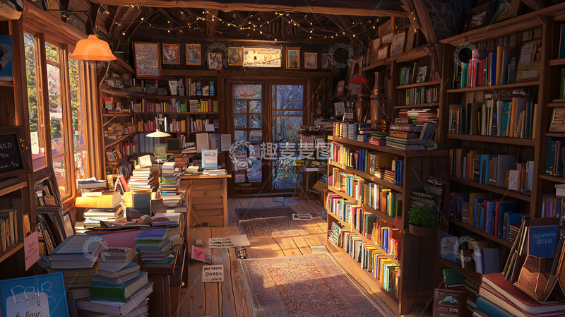 高清大图下载【趣麦麦图】温馨小屋书店