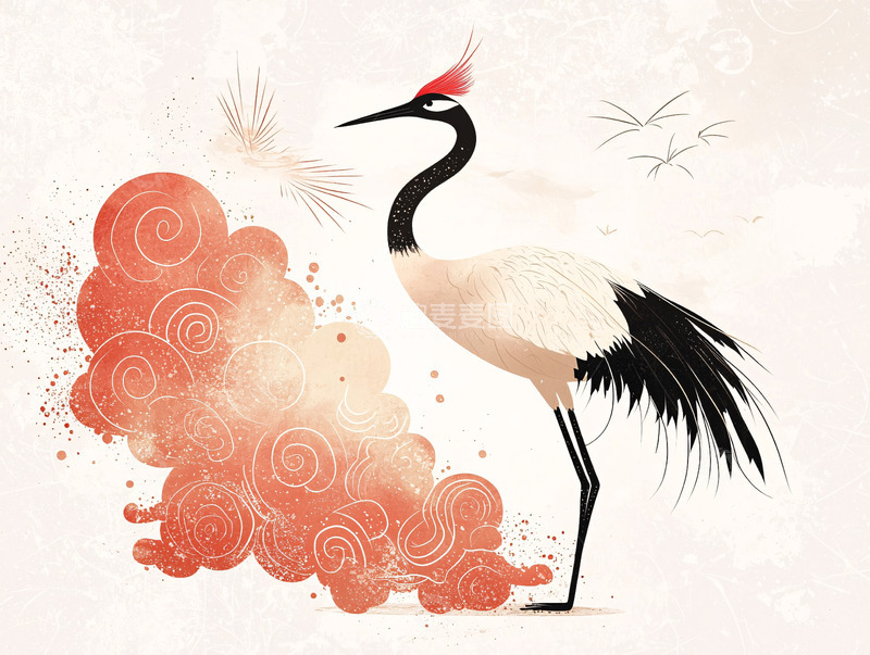 高清大图下载【趣麦麦图】仙鹤