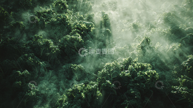 高清大图下载【趣麦麦图】绿色烟雾弥漫
