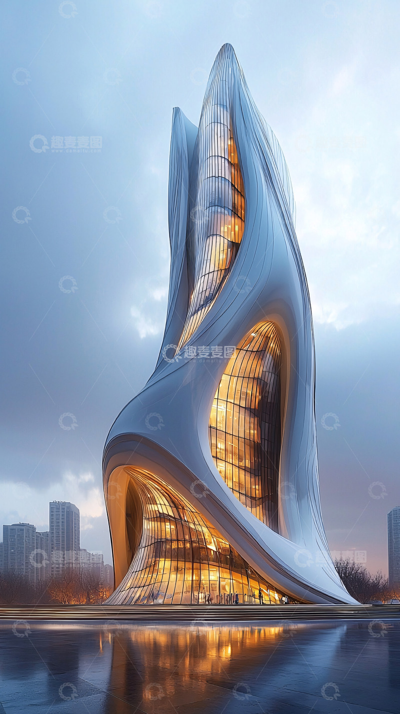 高清大图下载【趣麦麦图】未来感建筑