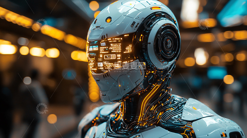 高清大图下载【趣麦麦图】未来科技感机器人