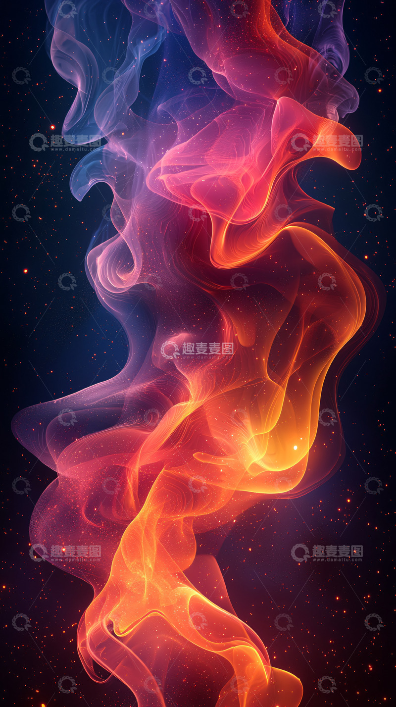 高清大图下载【趣麦麦图】绚丽的彩色烟雾