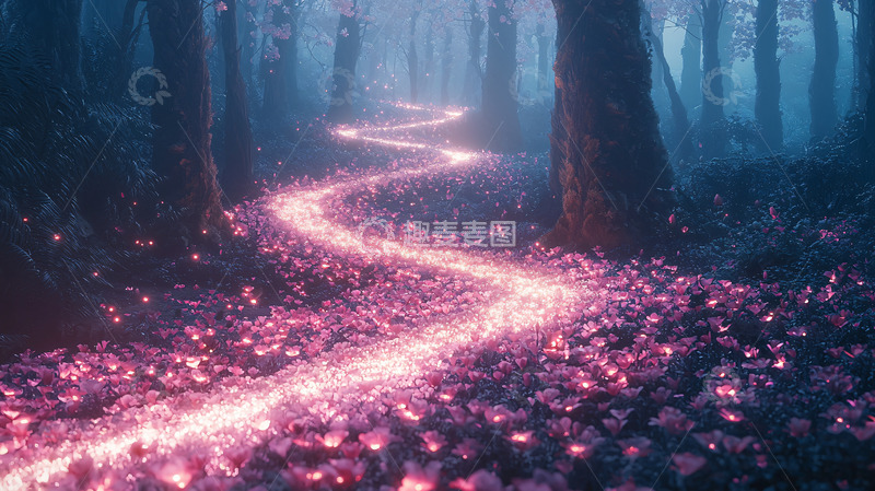 高清大图下载【趣麦麦图】梦幻森林小路6