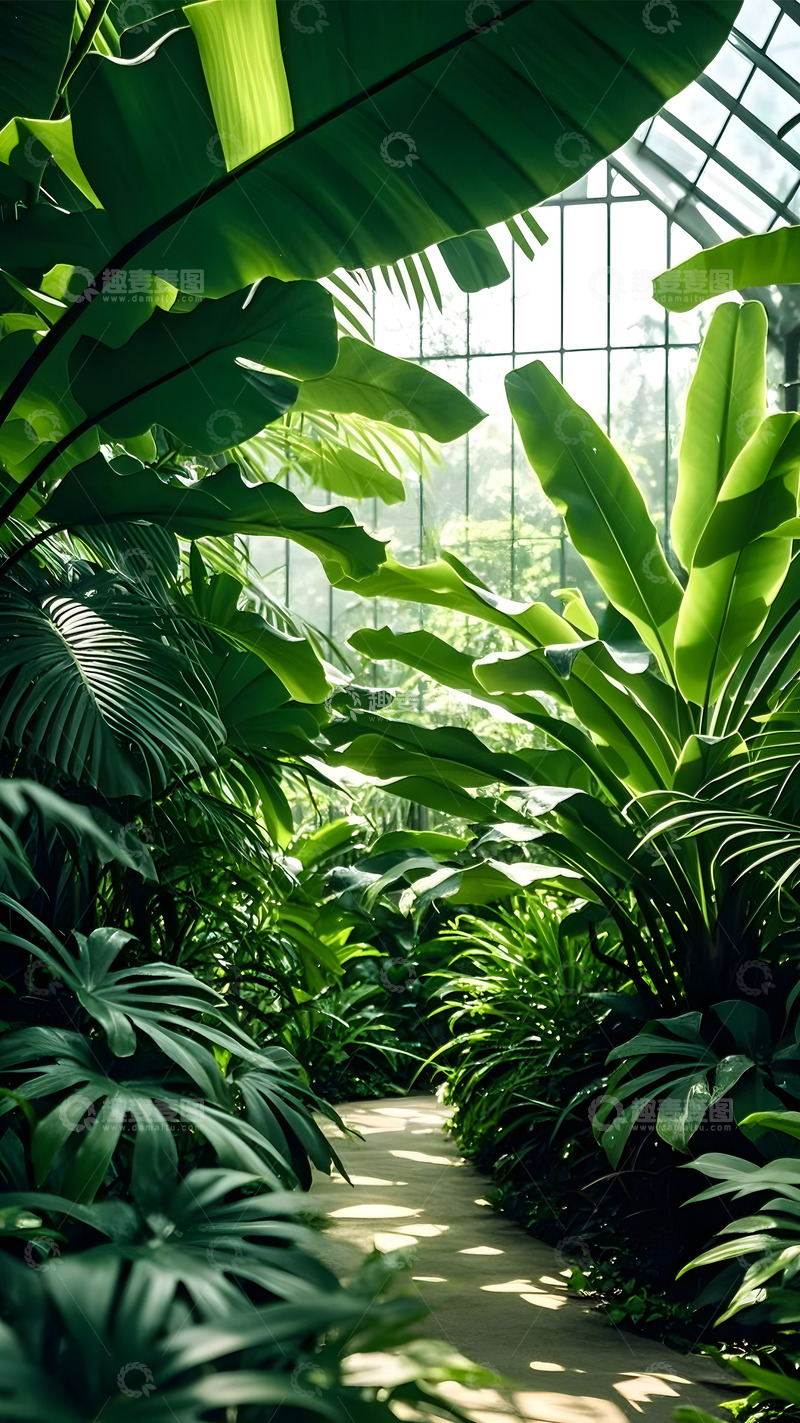 高清大图下载【趣麦麦图】热带植物园林植物园茂密植物园艺2