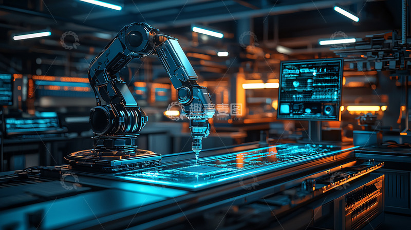 高清大图下载【趣麦麦图】工业机器人