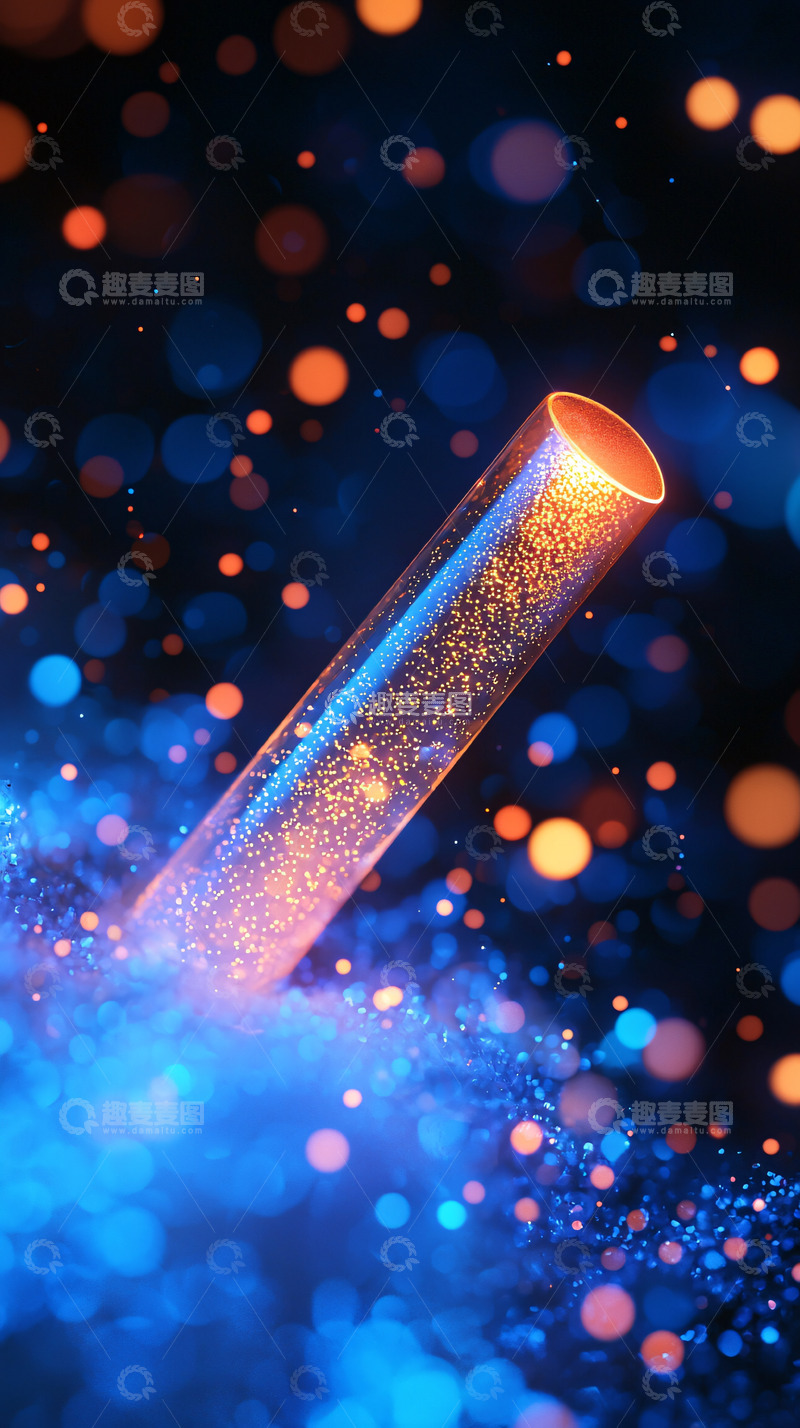 高清大图下载【趣麦麦图】光晕粒子管