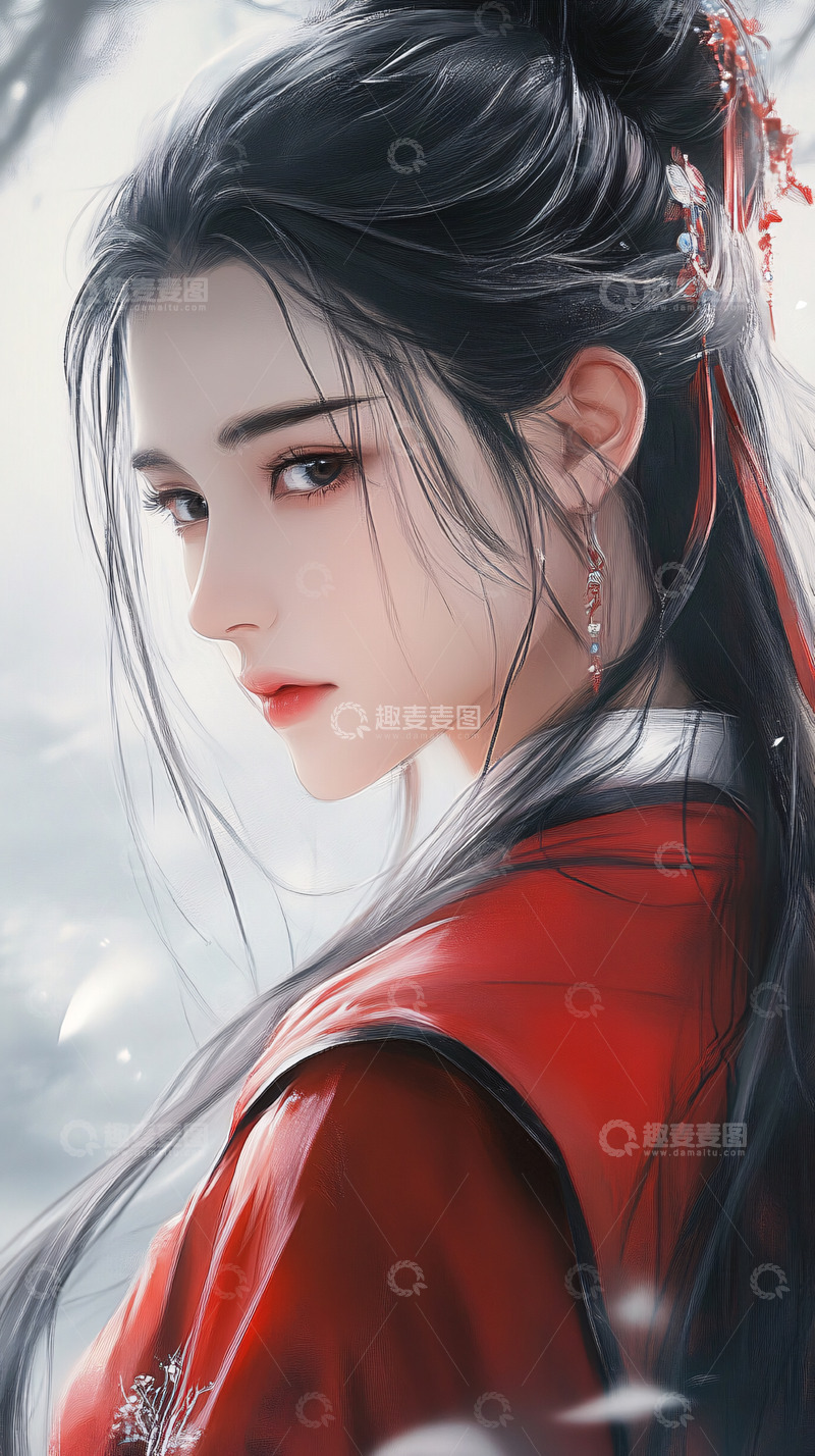 高清大图下载【趣麦麦图】古风美女