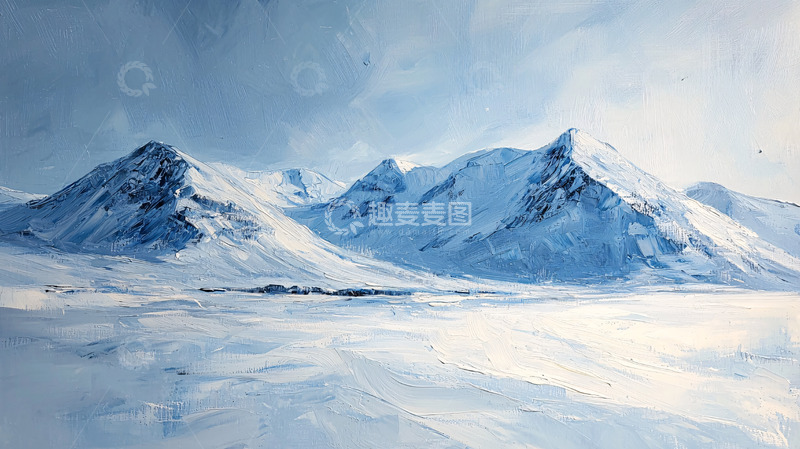 高清大图下载【趣麦麦图】雪山冰川景色