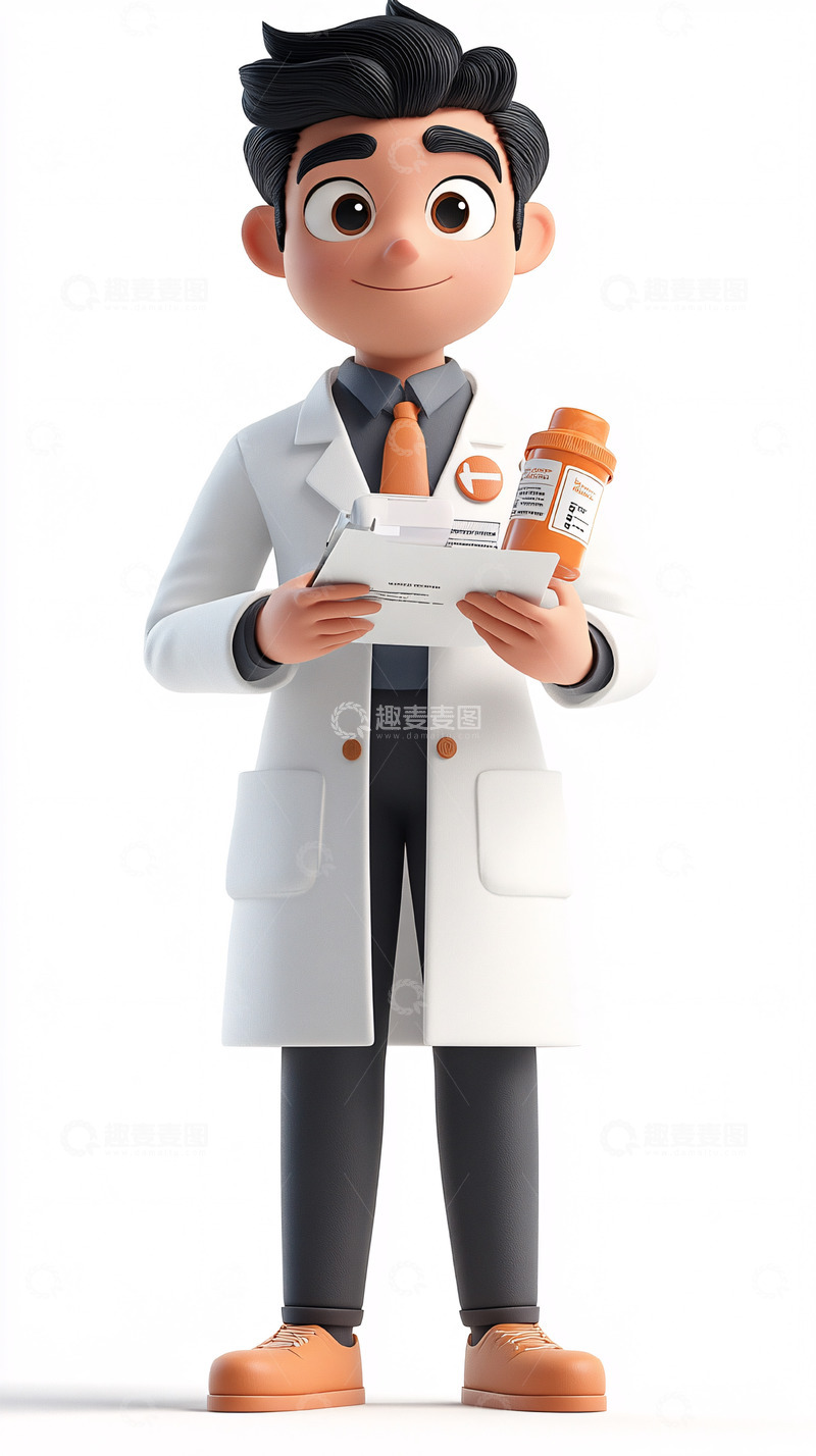 高清大图下载【趣麦麦图】卡通医生