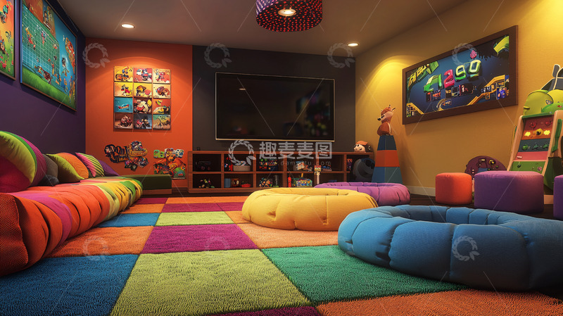高清大图下载【趣麦麦图】儿童游戏室