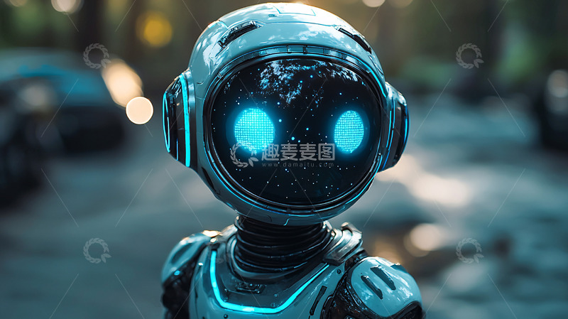 高清大图下载【趣麦麦图】太空机器人