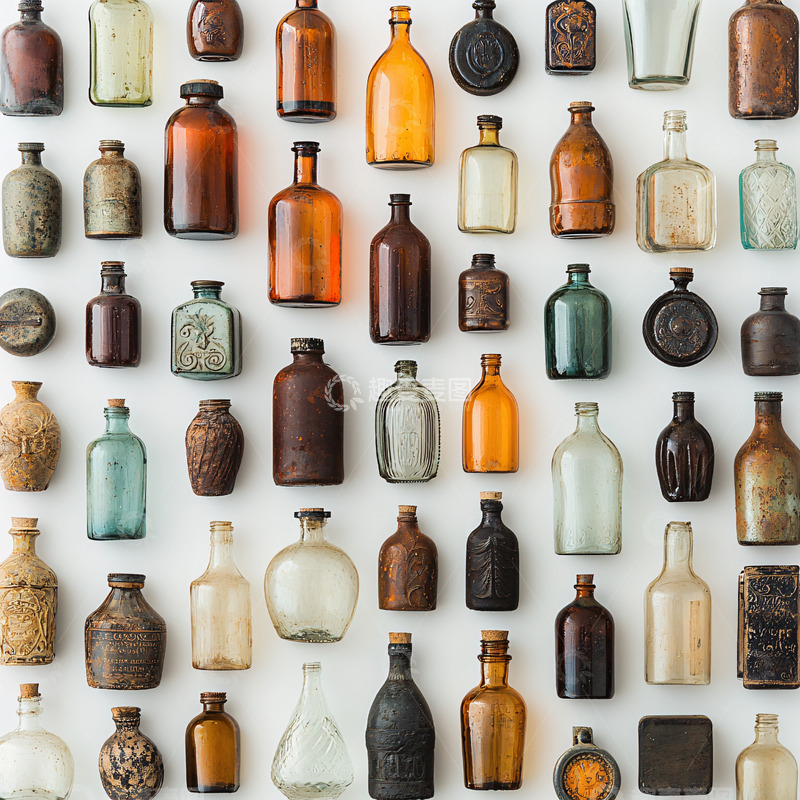 高清大图下载【趣麦麦图】古董瓶子收藏