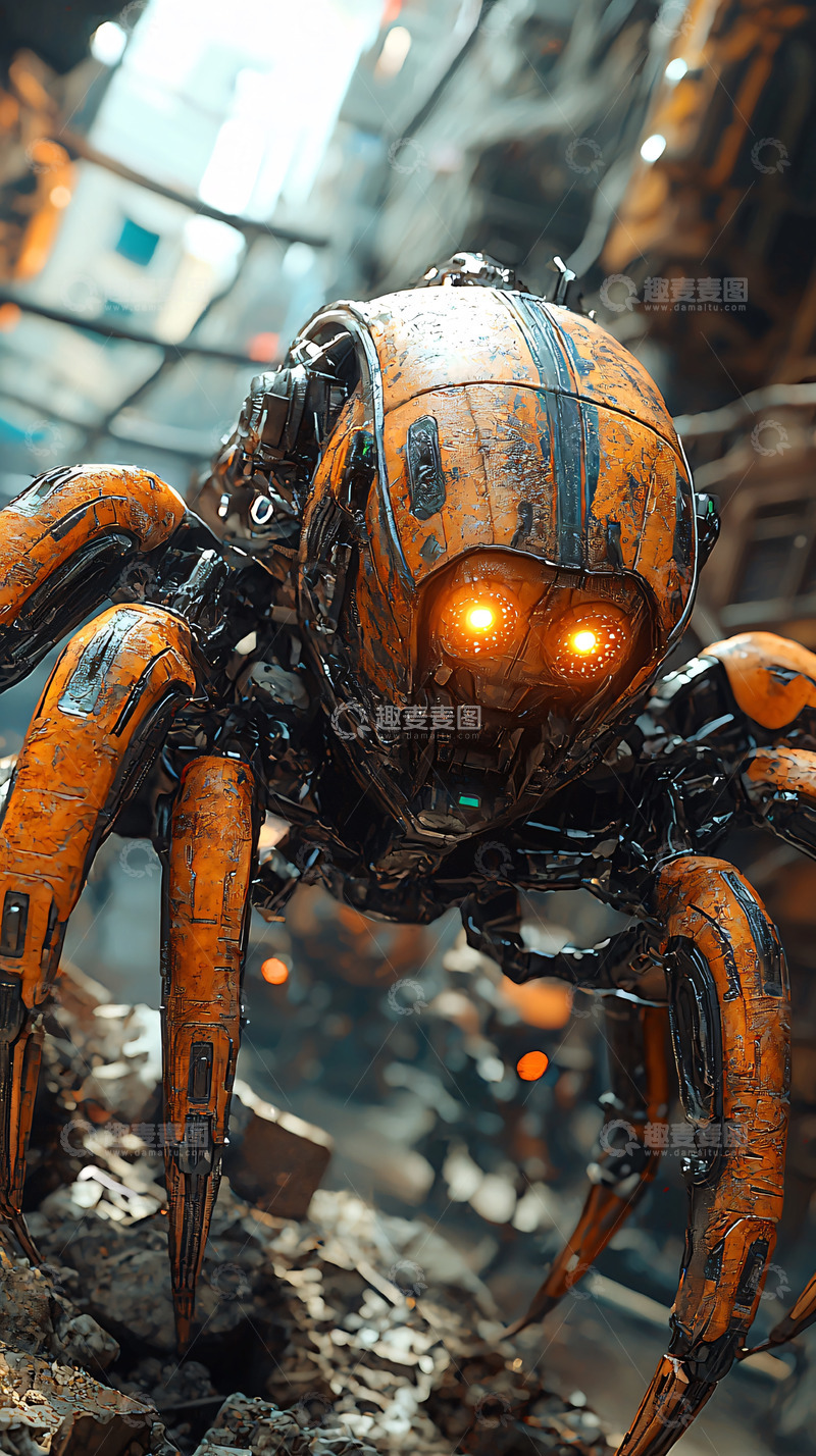 高清大图下载【趣麦麦图】机械蜘蛛