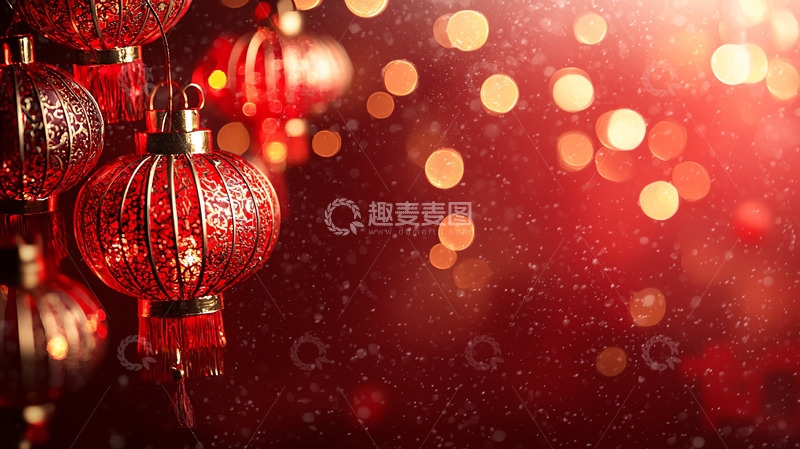 高清大图下载【趣麦麦图】红色圣诞饰品