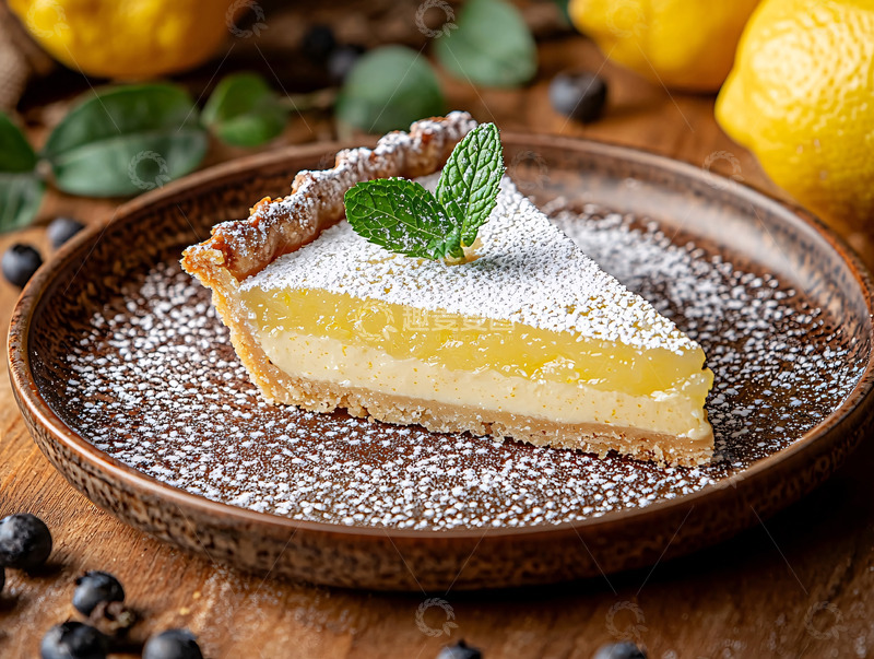 高清大图下载【趣麦麦图】柠檬挞切片