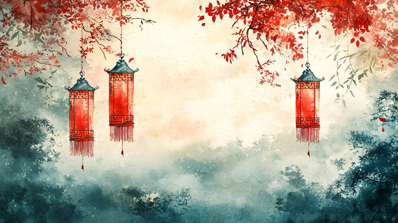 高清大图下载【趣麦麦图】水墨中国风