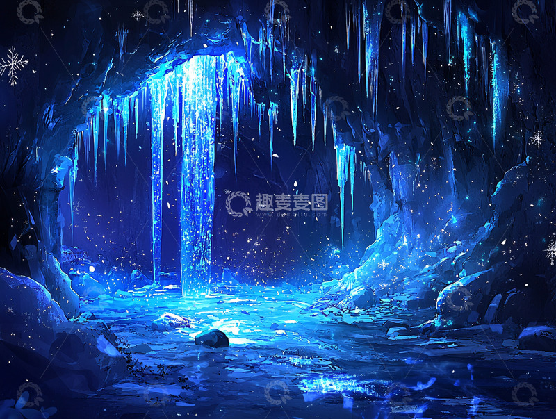 高清大图下载【趣麦麦图】冰雪洞穴