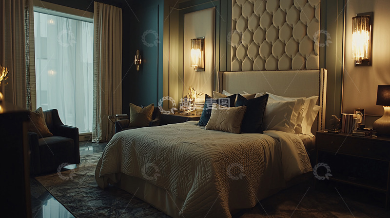 高清大图下载【趣麦麦图】高级酒店卧室