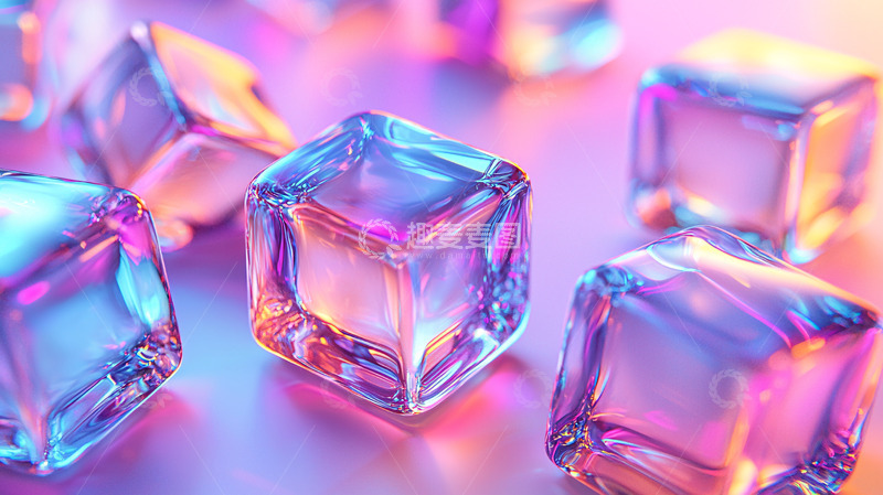 高清大图下载【趣麦麦图】彩色冰块