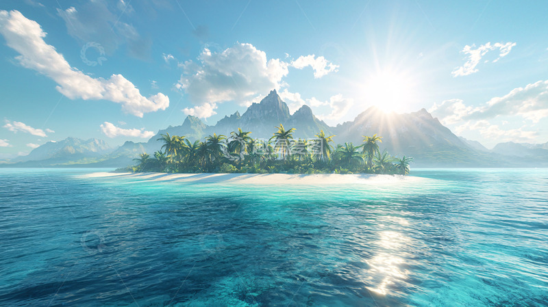 高清大图下载【趣麦麦图】热带岛屿