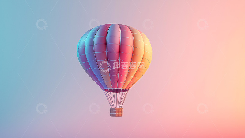高清大图下载【趣麦麦图】彩色热气球