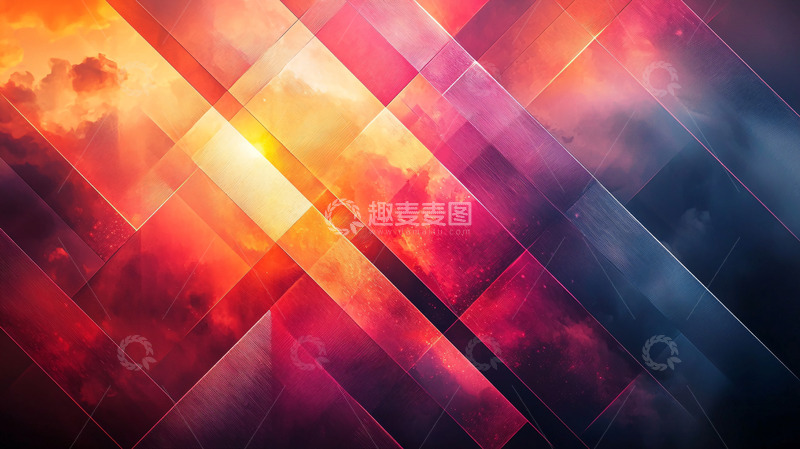 高清大图下载【趣麦麦图】抽象几何背景