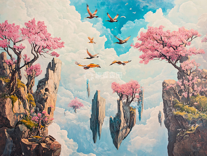 高清大图下载【趣麦麦图】梦幻云海