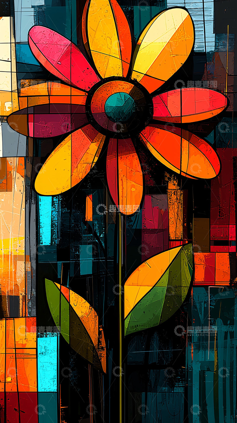 高清大图下载【趣麦麦图】抽象花朵