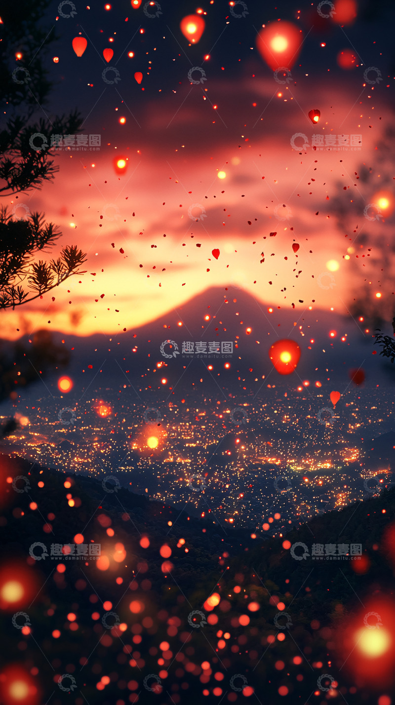 高清大图下载【趣麦麦图】梦幻星空夜景