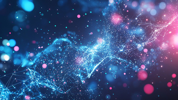 蓝色梦幻科技背景