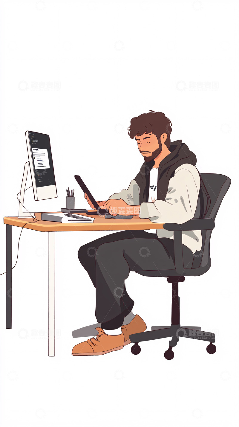 高清大图下载【趣麦麦图】程序员