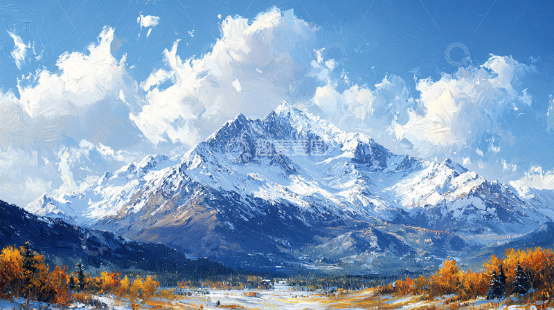 高清大图下载【趣麦麦图】雪山风景