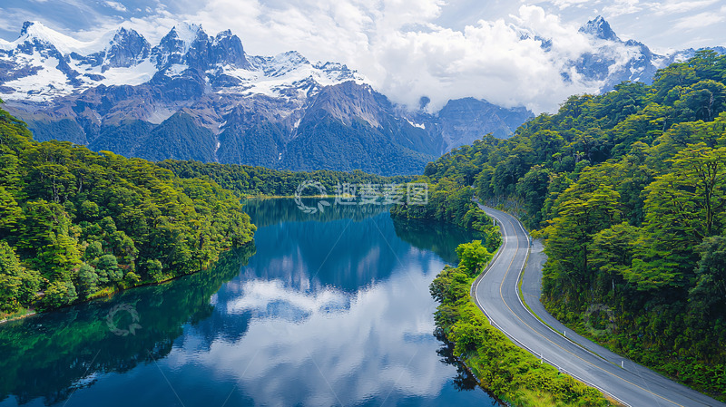 高清大图下载【趣麦麦图】湖光山色